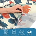 thumbnail image 5 of Yayeee Kitchen Curtains Tier Set of 2 Light Filtering 57"x36" Over Sink Window Panels, Vibrant Japanese Flowers, 5 of 7