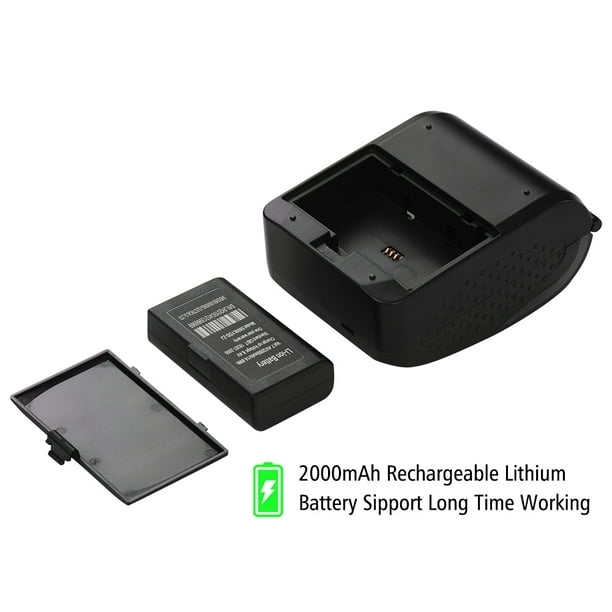 Mini imprimante Bluetooth portable 90 mm/s, imprimante thermique sans fil  portable 58 mm, imprimante ticket thermique 7.4V 1500mAh, imprimante ticket