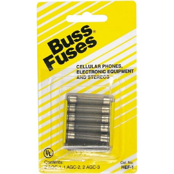 Cooper Bussmann HEF-1 5-Pack AGC Electronic Fuses - Lot of 4