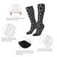 thumbnail image 3 of Fotbe Black White Leaves Calcetas Divertidas Estampadas para Hombre y Mujer, Calcetas de Algodón hasta la Rodilla para Caminar, Correr, Enfermería y Embarazo, 3 of 6