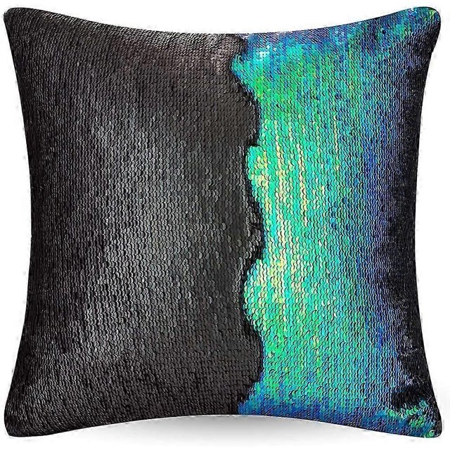 Reversible Sequin Pillow Case Decorative Mermaid Pillow Cover Color Changing Cushion Throw Cover