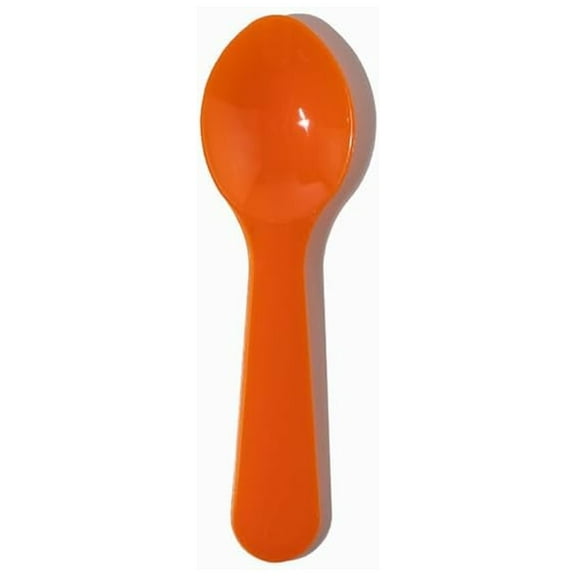 UNIQ 3000-Count 3 Inch Orange Mini Plastic Tasting Spoons | Disposable Small Taster Spoons for Food, , or Spices |