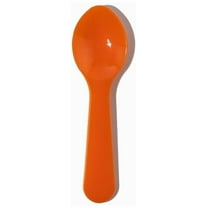 UNIQ 3000-Count 3 Inch Orange Mini Plastic Tasting Spoons | Disposable Small Taster Spoons for Food, , or Spices |