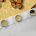 thumbnail image 4 of Feelyou Dreamy Butterfly Gold Black Out Curtains for Girl, Fashion Princess Curtains Pack of 2 (42x63 Each), Modern Sequin Print Bedroom Curtains, Living Room Curtains Decor, 4 of 6