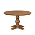 thumbnail image 6 of Luxe by East West Furniture 5-Pc Dining Table Set A Pedestal Dinner Table, 4 Grey Linen Fabric Parson Chairs, 6 of 7