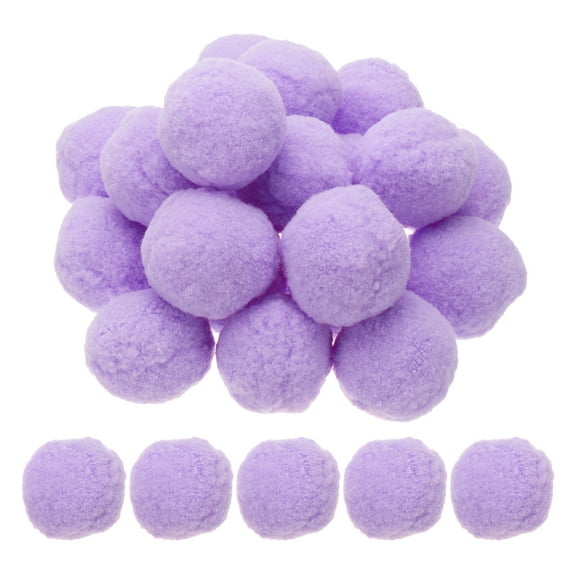 2inch Pom Poms for Crafts, 20pcs Pompoms for Crafts Puff Balls Bulk Fuzzy Balls for Hats Christmas Art DIY, Light Purple