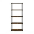 thumbnail image 5 of Furinno Turn-S-Tube 23.6"W x 11.6"D x 57.4"H 5-Shelf Freestanding Shelves, Amber Pine and Black, 5 of 5