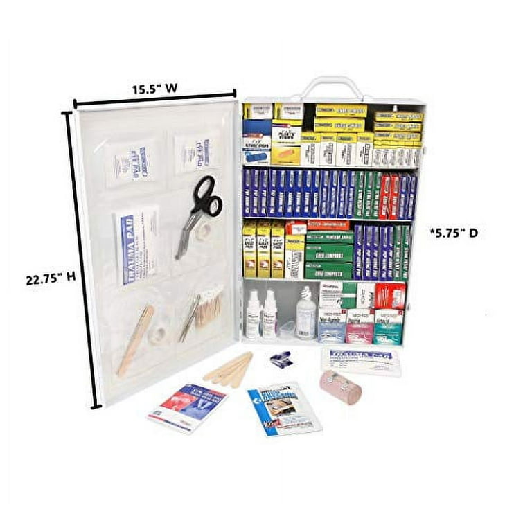 First Aid Only 3-shelf 100-person First Aid Kit - 1092 x Piece(s) For 100 x Individual(s) - 16.5 First Aid Only 3-shelf 100-person First Aid Kit - 1092 x Piece(s) For 100 x Individual(s) - 16.5