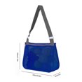 thumbnail image 3 of Bolsa De Juguetes Bolsa de playa de malla, estilo lindo, bolsa de mano, bolsa de recolección para exteriores (gris azul oscuro), 3 of 5