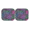 thumbnail image 7 of Naloa Rainbow Animal Skin 2 Piece Foldable Car Sun Shades, Car Windshield Sunshade, Front Window Sunshade for Car, Truck, SUV - Large, 7 of 7