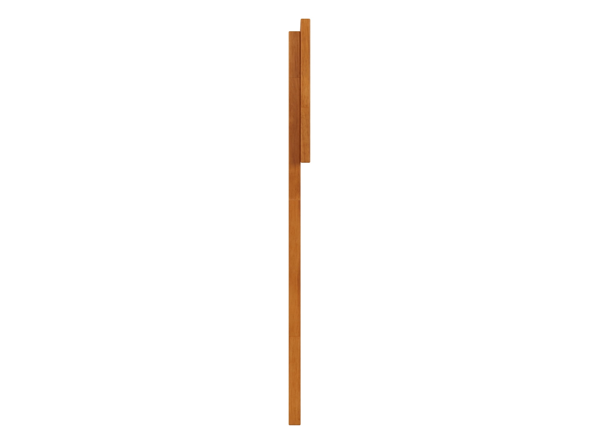 AFI Orlando King Modern Solid Wood Panel Headboard with Attachable Charger, Light Toffee