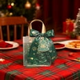 thumbnail image 5 of Christmas Transparent Hand-helds Gift Bag Christmas Eve Apples Gift Box Candy Bag Creatives Souvenir Hand Bag D (Green), 5 of 6
