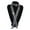 Black White, variant on Rhinestone Embellished Tie Hollow Out Tie Men Tie Long Adjustable Hollow Out Exquisite Lightweight Dance Stage Show Performance Necktie