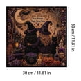thumbnail image 2 of Halloween Diamond Art Kits for Adults 12 Inch Halloween Black Cat Moon Diamond Art Hanging Ornament Kit Small Diamond Art Kits for Adults Holiday Home Wall Art, 1 Pack, 2 of 5