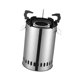 thumbnail image 4 of Horno de camping con soporte de acero inoxidable, compacto, para cocinar, quemador de leña 19cmx33cm, 4 of 9