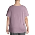 thumbnail image 6 of Terra & Sky Women's Plus Size Relaxed Crewneck T-Shirt, 6 of 6
