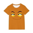 thumbnail image 3 of Piuwrlz 9 Boys Short T-Shirts Sleeve Teen Funny Graphic Shirts Tops Pullover T Shirts Orange Size 9 Years, 3 of 7