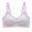 Purple, variant on Women Solid T-Shirt Bras Thin Straps Textured Wireless Bras V Neck Seamless Brassiere Lightly Cozy Daily Wear Bralette M Khaki