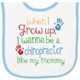 thumbnail image 2 of Inktastic Chiropractor Like Mommy Baby Terry Cloth Bib, 2 of 3