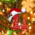 thumbnail image 5 of Wadada Christmas Tree Ornaments Initials L with Christmas Hat, Christmas Tree Decoration Pendant 26 Letter, Funny Novetly Personalized Xmas Decor for Hangings Christmas Xmas Tree Fireplace, 5 of 5