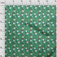 thumbnail image 2 of oneOone Cotton Cambric Green Fabric Merry Christmas Sewing Craft Projects Fabric Prints By Yard 42 Inch Wide-5T9, 2 of 4