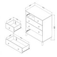 thumbnail image 3 of Pemberly Row Traditional 5-Drawer Chest in Soft Elm and Pure White, 3 of 4