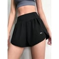 thumbnail image 2 of Pantalones cortos de yoga para mujer, pantalones cortos, ropa deportiva de secado rápido, negro, XL Scienceny AP001149-04B, 2 of 7