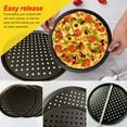 thumbnail image 3 of Youkk Round Mesh Tray with Holes Shortbread Making Tool Non-stick Baking Pan Practical Oven Frying Mold for Restaurant 32CM, 3 of 6
