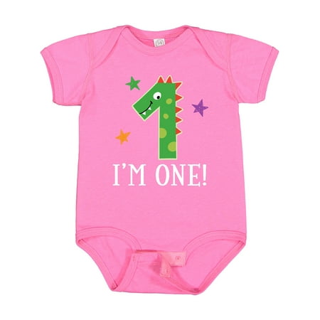 

Inktastic 1st Birthday Dinosaur Party Gift Baby Boy or Baby Girl Bodysuit