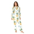 thumbnail image 2 of FORMRS Onesies Pajama for Adults Unisex Hoodie Winter Jumpsuit One Piece Sleepwear, Sizes S-2XL, Pineapple, 2 of 7