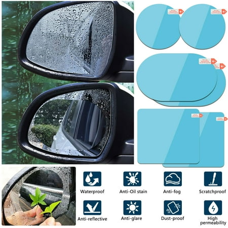 EEEkit 4PCS/2PCS Mirror Car Rear View Mirror Film Waterproof Convex Rear View Mirror Best Blind Spot Mirror HD Glass Frameless Adjustable Round Car Accessories for Cars Trucks Van (Best Vpn To Use With Kodi)