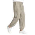 thumbnail image 4 of Niños pantalones niñas Color sólido suelto de ajuste casual deportivo cónico con bolsillos laterales cintura Niños niñas vestido pantalones, 4 of 7