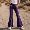 thumbnail image 2 of Vividxx Pants For Girls Leopard Print Wide Leg Flare Pants For Kids Casual Everyday Trousers With Pockets Comfortable Fit Elastic Waist Streetwear Trousers 13-14 Years, 2 of 5