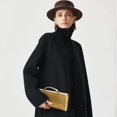 thumbnail image 3 of Monedero de mano NEWROGENG de piel tejida para mujer, color dorado, 3 of 7