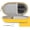 Yellow, variant on Double Glasses Case,Dual Eyeglasses & Sunglasses Organizer with Clip Zipper Closure for Travel 2 Pairs Storage Box