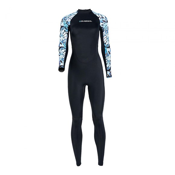 ZLight Women Wetsuit Long Sleeve Quick Dry Wet Suit for Surfing Water Sports Diving Black S