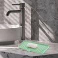 thumbnail image 2 of Unique Bargains 1 Pc Waterproof Soap Holder with Draining Light Green Soap Holder for Bathroom 10.04"x5.51"x0.79", 2 of 6