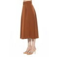 thumbnail image 3 of Women's ALEXIA ADMOR Eline Twill A-Line Skirt with Removable Belt Color: Navy Size: 4, 3 of 4