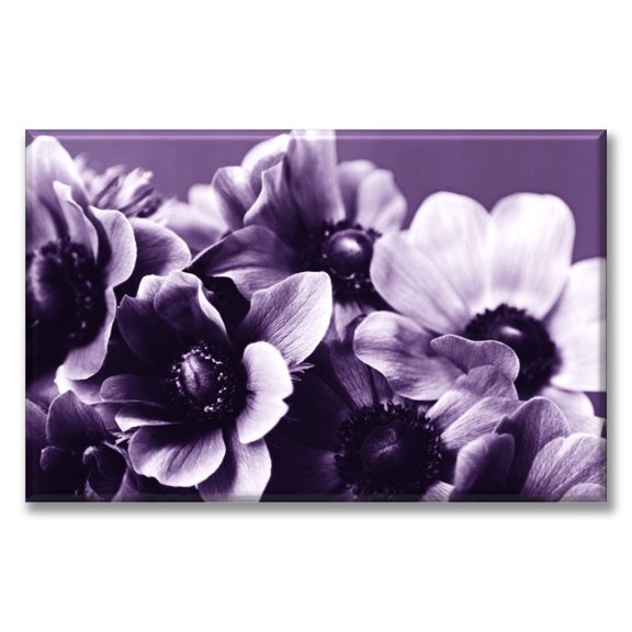 Cuadro Canva Listo Para Colgar Tipo Galería Flores Elegantes 50X75 cm