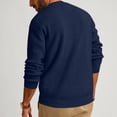 thumbnail image 3 of Yuyuzo Chandails en Molleton pour Hommes Manches Longues Col Rond Boutons Pull Tricoté Texturé Couleur Unie Tops, 3 of 6