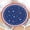 4thjul-star Blue, variant on Christmas Round Fitted Tablecloth with Elastic Edge,Water-Resistant Wipeable Red Xmas Winter Snowman Snowflake Blue Trees Table Cover for 40-44" Stretch Table Cloth for Dinner Indoor Outdoor Party