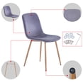 thumbnail image 5 of 4PCS Kitchen Dining Chairs Modern Style Furniture Chairs for Kitchen Living Room Lounge Room, （Gray）, 5 of 9