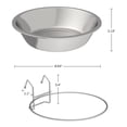 thumbnail image 7 of PETMAKER Set of 2 Stainless-Steel Hanging Dog Bowls - 48oz Each, 7 of 7