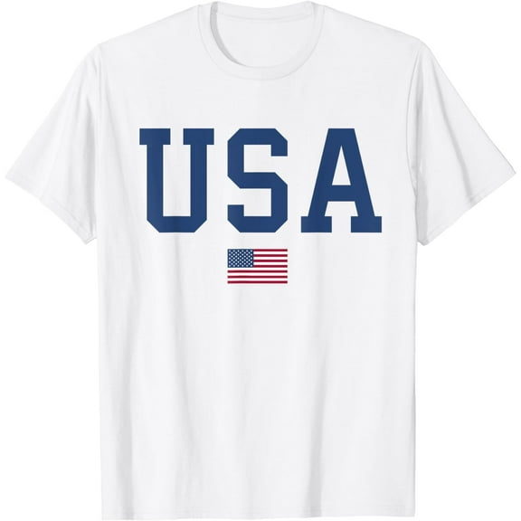 USA Shirt Women Men Kids American Flag Patriotic 4th of July T-Shirt
