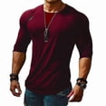 thumbnail image 1 of Men's T-shirt Long Sleeve T Shirts Fashion Sport Crew Neck Mens Basic Tee Casual, 1 of 3