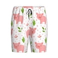thumbnail image 4 of Gaeub Funny Little Pigs Printed Men's Short Pajama Pants, Lightweight Lounge & Sleep Bottoms Keep You Cool - Medium, 4 of 9