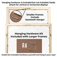 thumbnail image 4 of 34x24 Gold Shadowbox Frame - Interior Size 34x24x1.5 Inches - Made to Display Items Up To 1.5 Inches Deep, 4 of 5