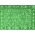 thumbnail image 1 of Ahgly Company Indoor Rectangle Persian Emerald Green Traditional Area Rugs, 7' x 10', 1 of 4