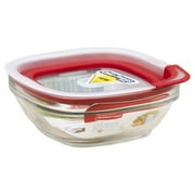 Rubbermaid - Food Storage Container Freezer, (Glass 2.5 Cup Square) (4-Pack)