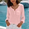 thumbnail image 6 of AloohaidyvioNo Boundaries Women's Long Sleeve Tops Casual Loose Soft Fall V Neck Shirts, 6 of 8